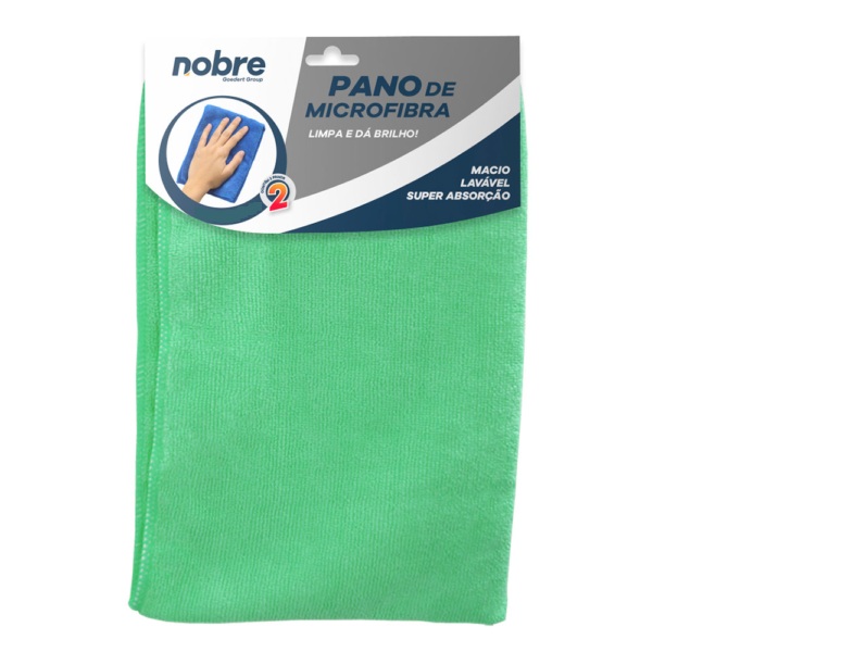 KIT PANO MICROFIBRA 60X80 2 UNIDADES NOBRE VERDE