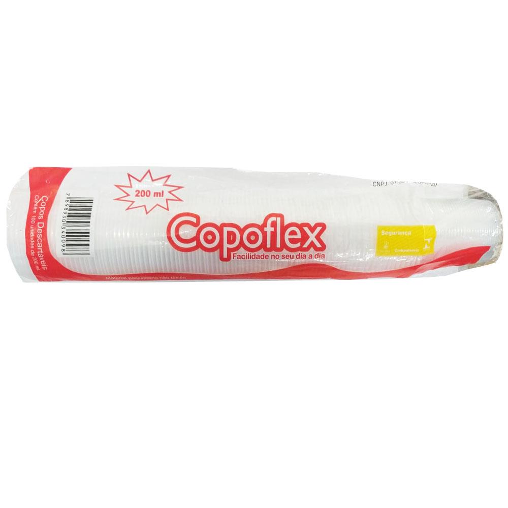 COPO DESCARTAVEL COPOFLEX 200 ML TRANSP C/100 UNID