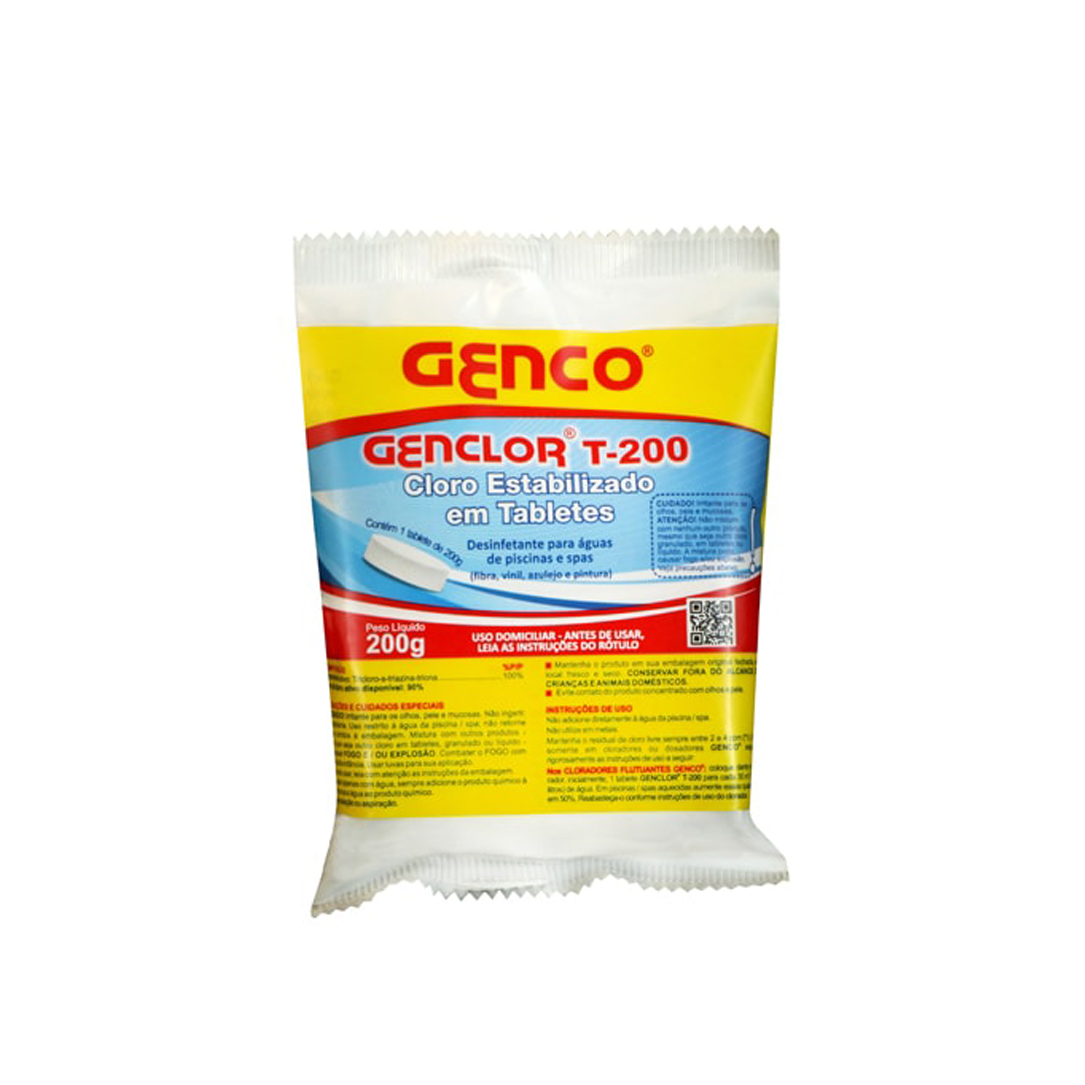 PASTILHA CLORO 200GR GENCO GENCLOR