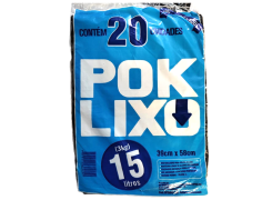 SACO LIXO 15LT 20UN POK LIXO